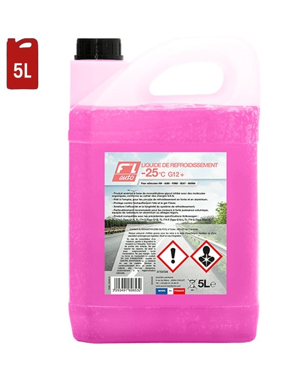 Liquide de Refroidissement ACCOR G12+   Marque ACCOR - Emballage  Bidon 5L