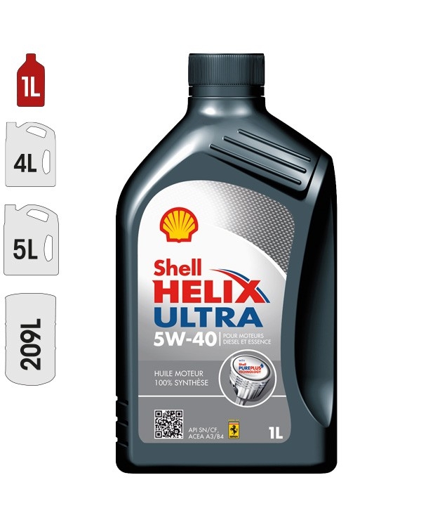 Huile Moteur SHELL HELIX ULTRA 5W40