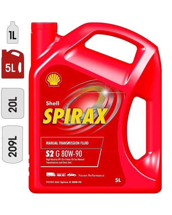 Huile Transmission SHELL SPIRAX S2 G 80W90