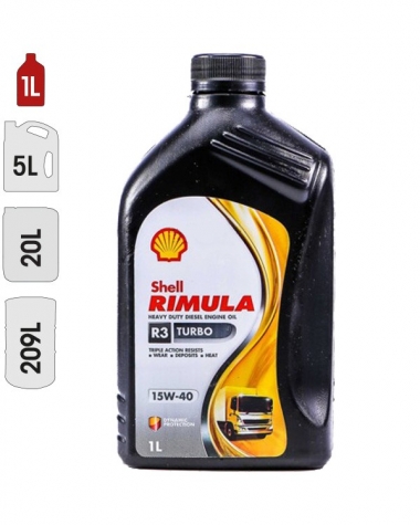 Huile Moteur SHELL RIMULA R3 TURBO 15W40