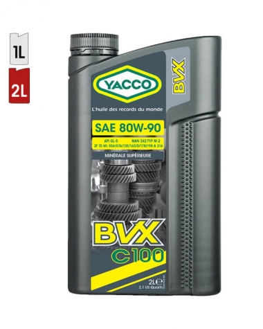 Huile Transmission YACCO BVX C 100 80W90 2L