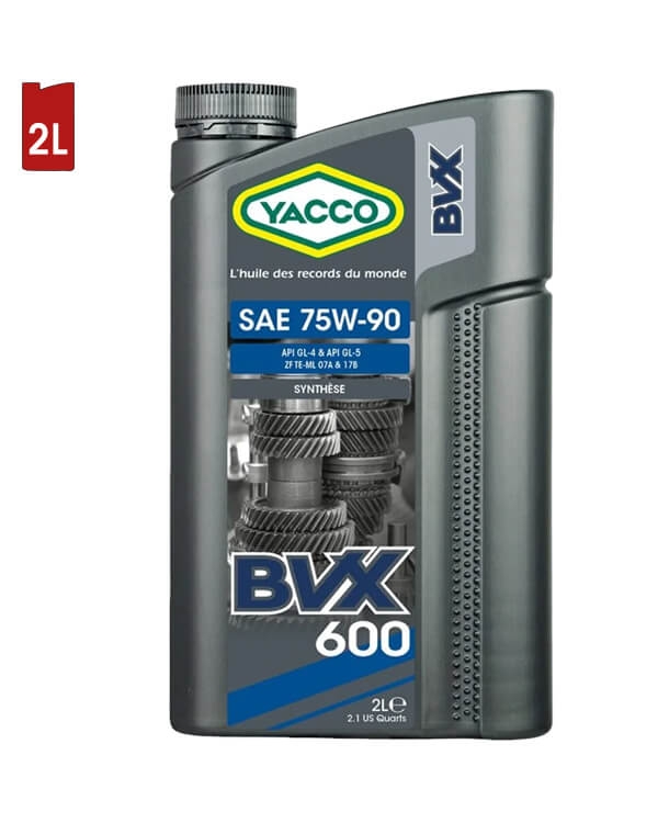 Huile Transmission YACCO BVX 600 75W90 2L