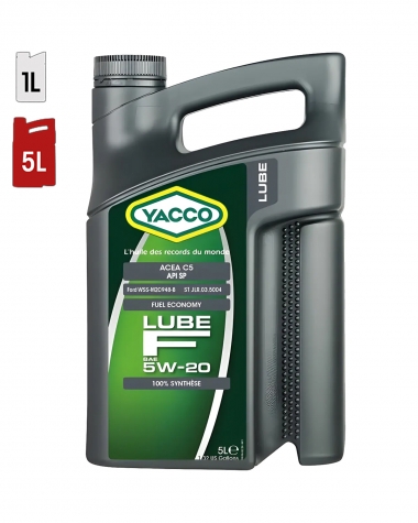 Huile Moteur YACCO LUBE F 5W20 C5 5L