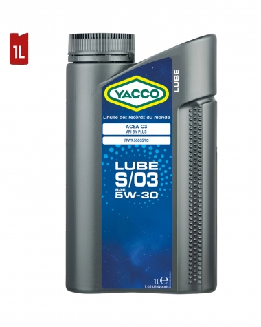 Huile Moteur YACCO LUBE S/03 5W30 1L